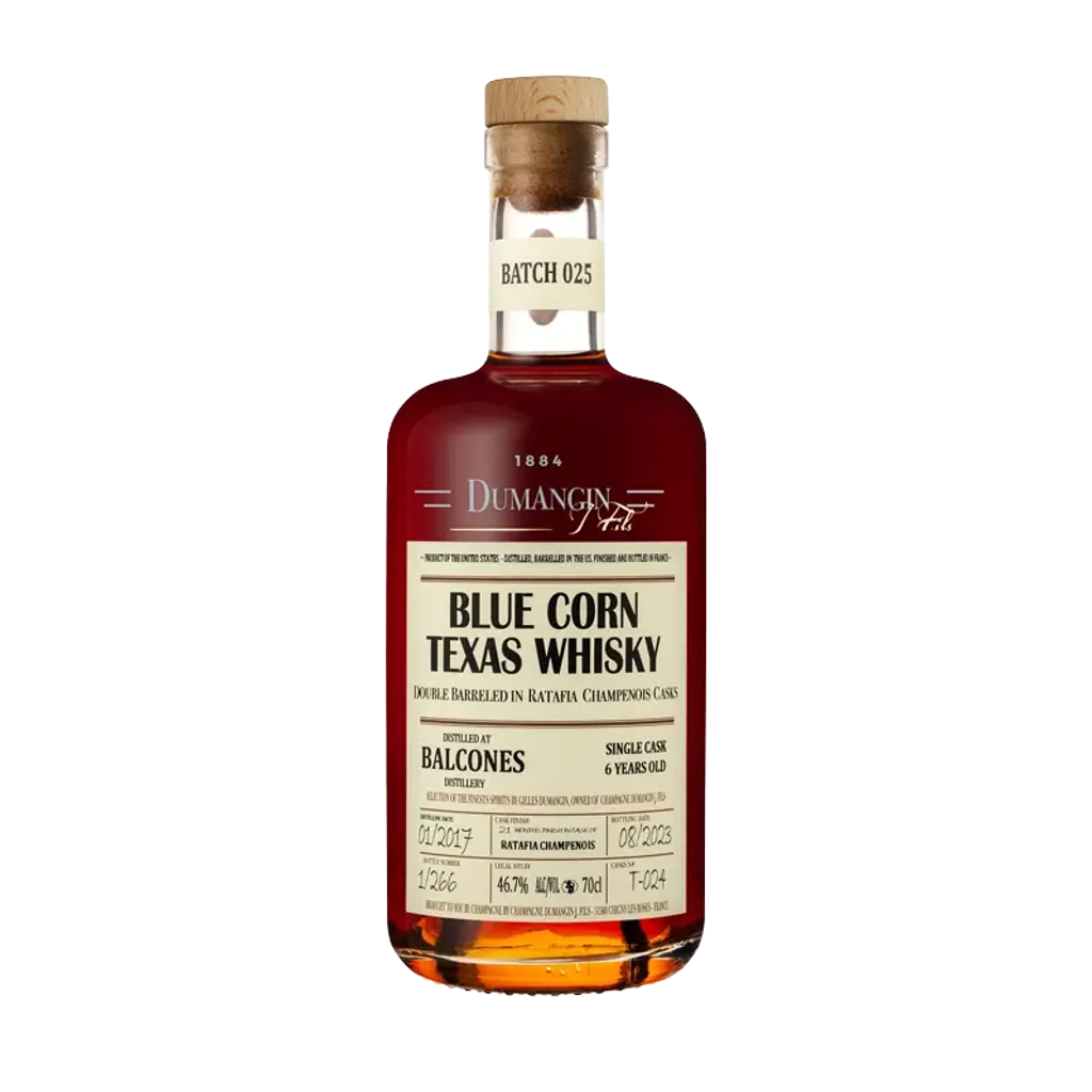 Balcones Blue Corn Texas Whisky Ratafia Champenois Fass T-024